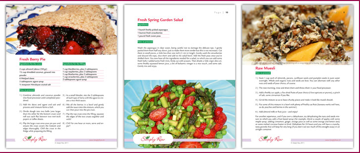 Other pages inside Simply Raw