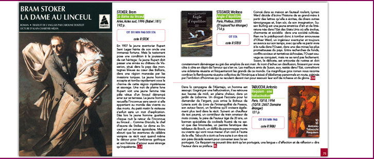 Layout - 3rd variation: 74th and 75th page BMU - Envie de Lire nº 30