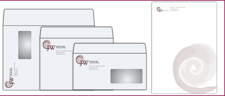 Stationary: letterhead Association Cercles d'Amis Jean Widmer